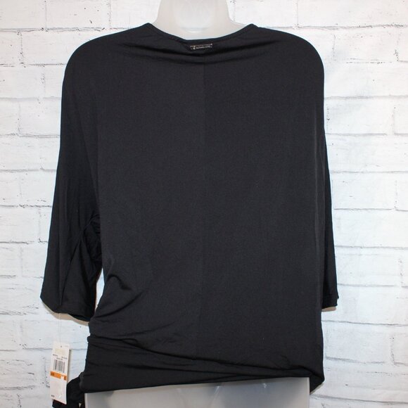 Michael Kors Women's Black Side-Tie Batwing Sleeve Swim Cover Up Size S - Picture 5 of 5